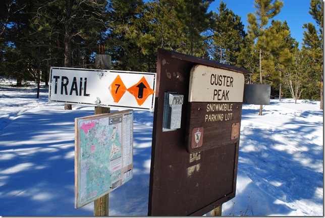 Photo of Custer Peak Snowmobile Lot Black Hills