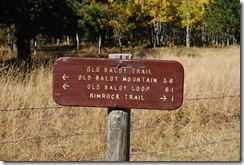 image of a sign at old blady trail in south dakota black hills national forest