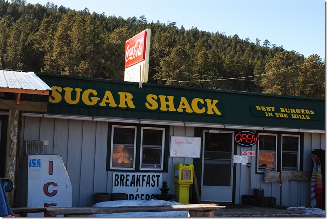 If you're looking for a good burger in the Black Hills, Vist the Sugar Shack, 20 miles south of Deadwood on US Hwy 385 Sugar Shack, pennington county, Black Hills South Dakota