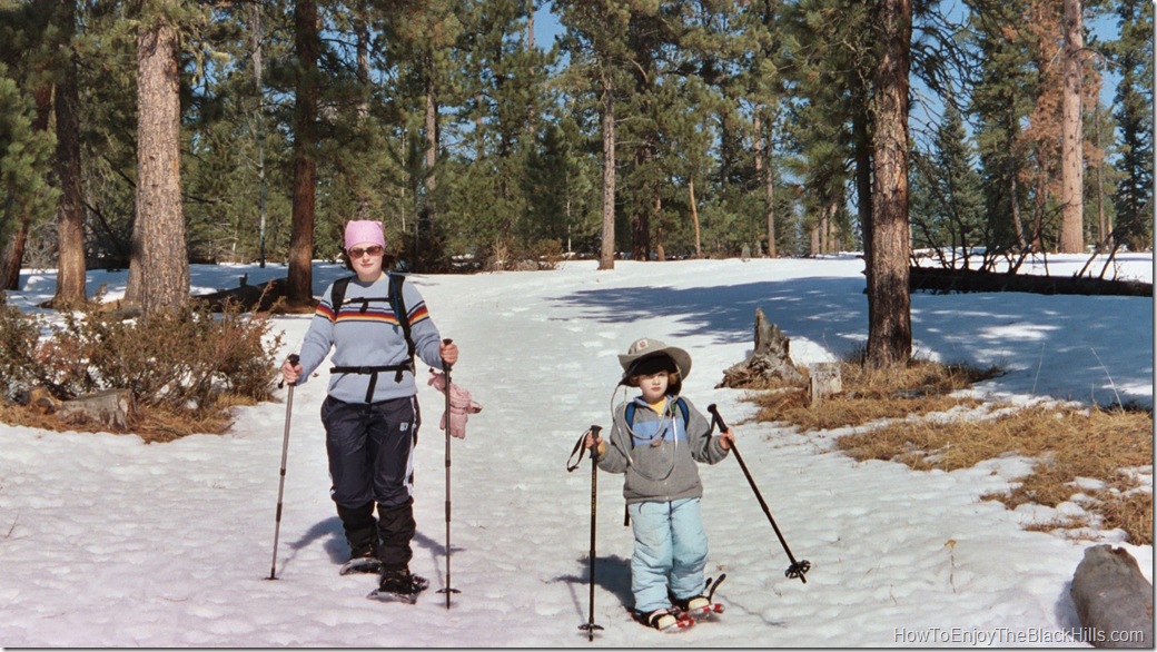 image snowshoeing in the South Dakota Black Hills