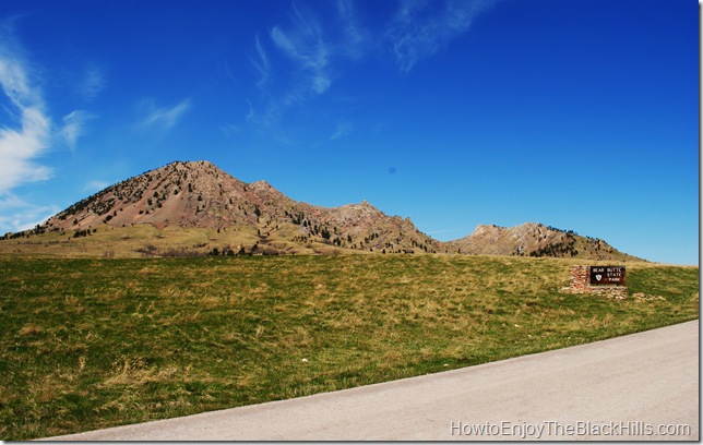 Bear Butte State Park is located in Western South Dakota. This park is home to Bear Butte, Bear Butte Lake, the Northern end of the Centennial Trial and a campground. photo Bear Butte in Bear Butte State Park South Dakota