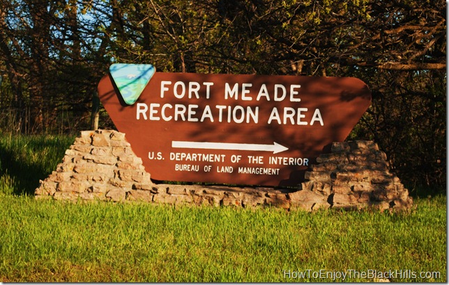 The south entrance to the Fort Mead Recreation Area. Just off I-90 at exit 34. image entrance to the Fort Mead Recreation Area