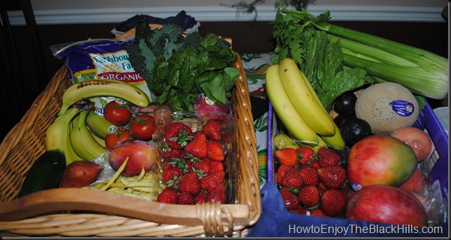 photo of conventional and organic bountiful basket