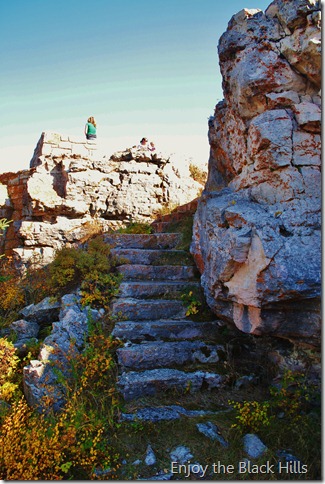 check out the ruins of the old lookout tower on top of Flag Mountain Top of Flag Mountain Black Hills