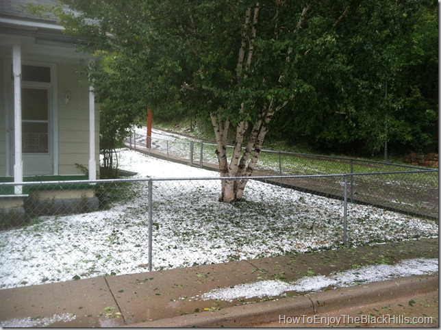 photo of hail in Deadwood SD