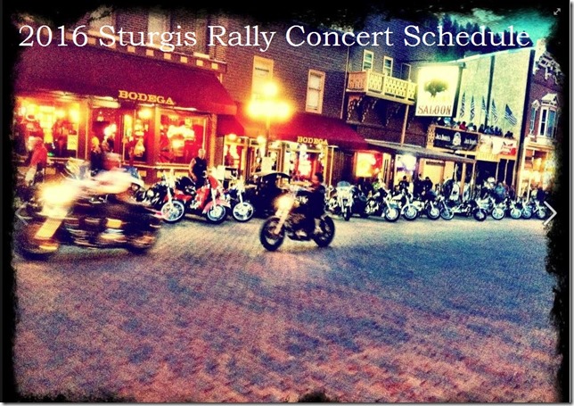 2016 Sturgis Rally Concerts